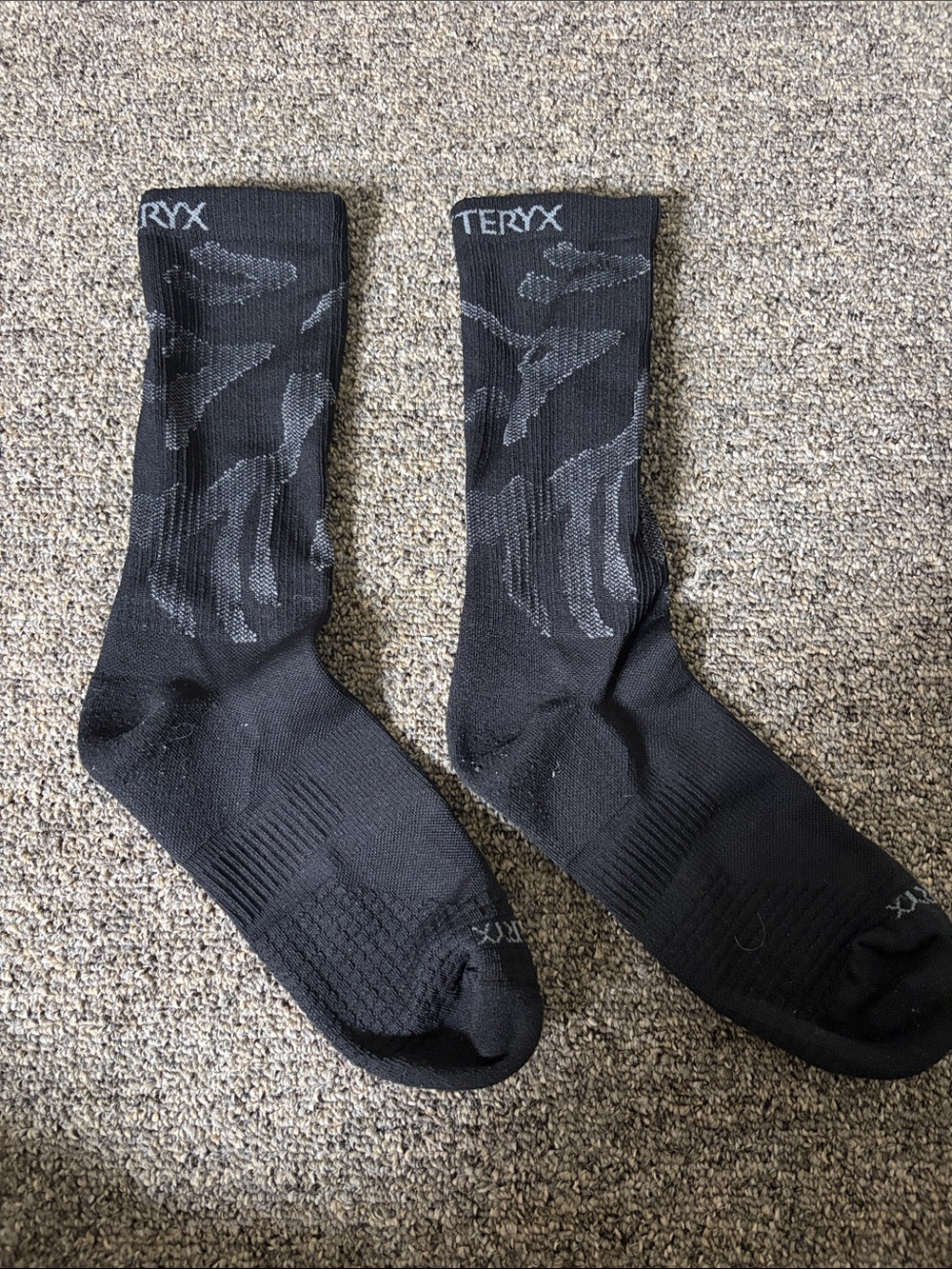 Arc'teryx Black Crew Athletic Socks